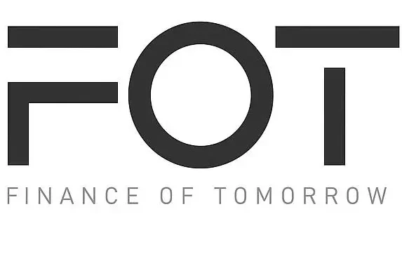 Finance of Tomorrow - Logo Logo van "Finance of Tomorrow" met de letters FOT in een modern ontwerp.